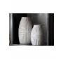 White carved vase