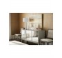 Fashion white drum table lamp