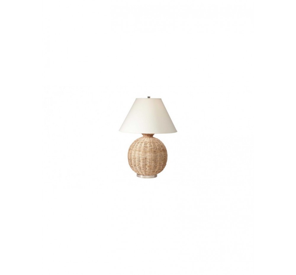 Woven seaweed table lamp