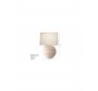 Off-white textured resin table lamp