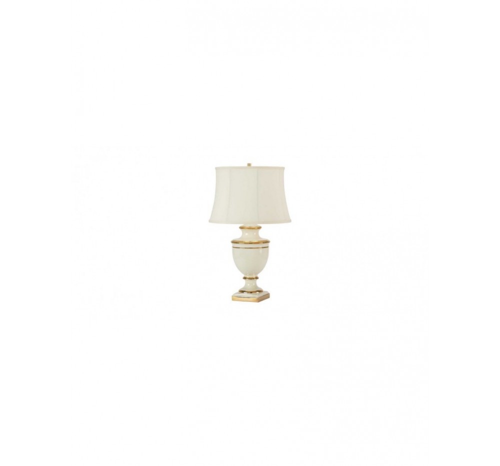 Traditional beige table lamp