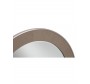 Classic simple round leather mirror