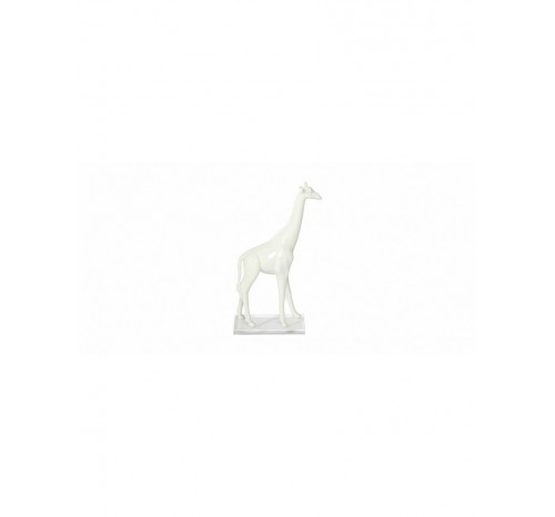 White ceramic giraffe sculpture