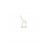 White ceramic giraffe sculpture