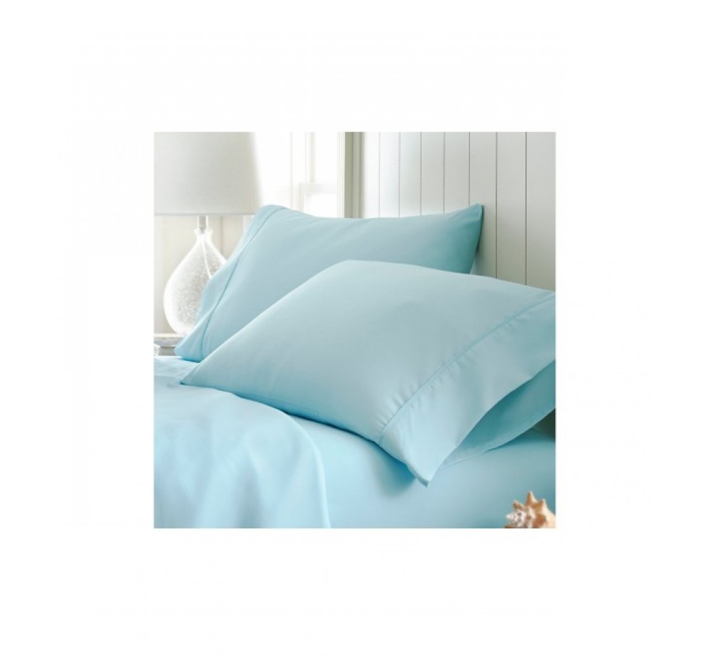 Household Two-Piece Two-Brush Microfiber Pillowcase