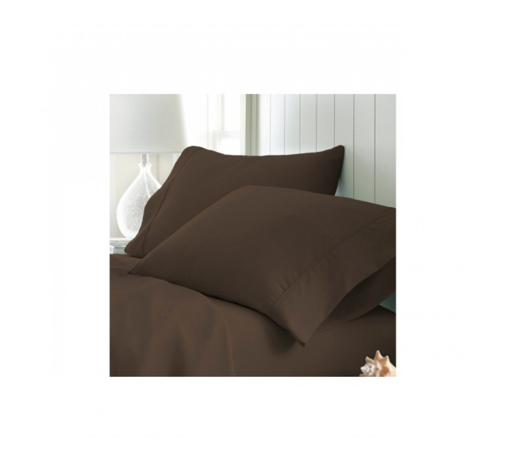 Household Two-Piece Two-Brush Microfiber Pillowcase